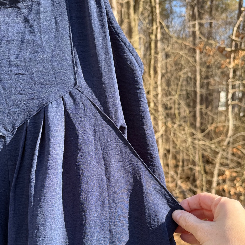 NWT Navy Blue Romper - Picture 2 of 7